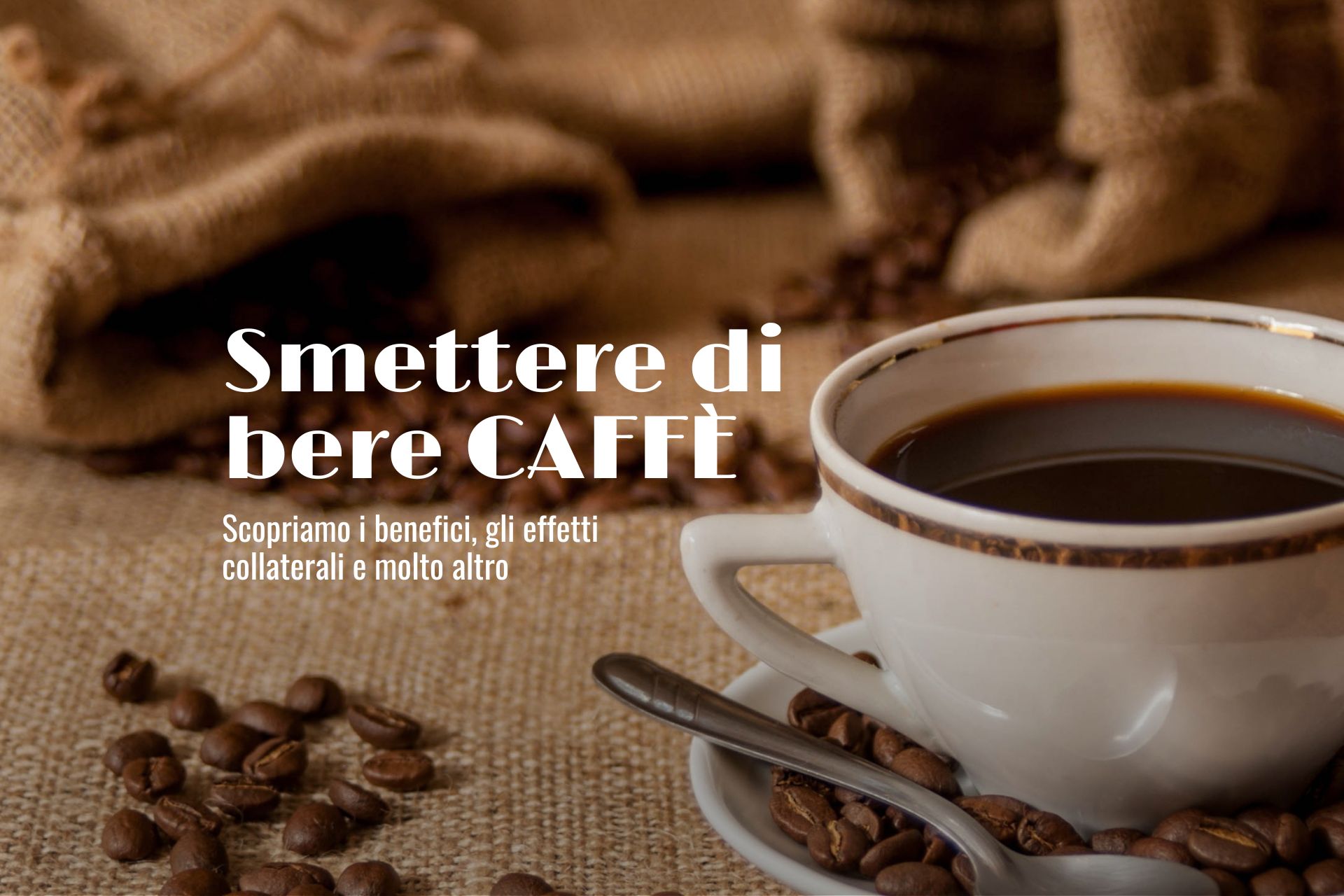 smettere di bere caffè